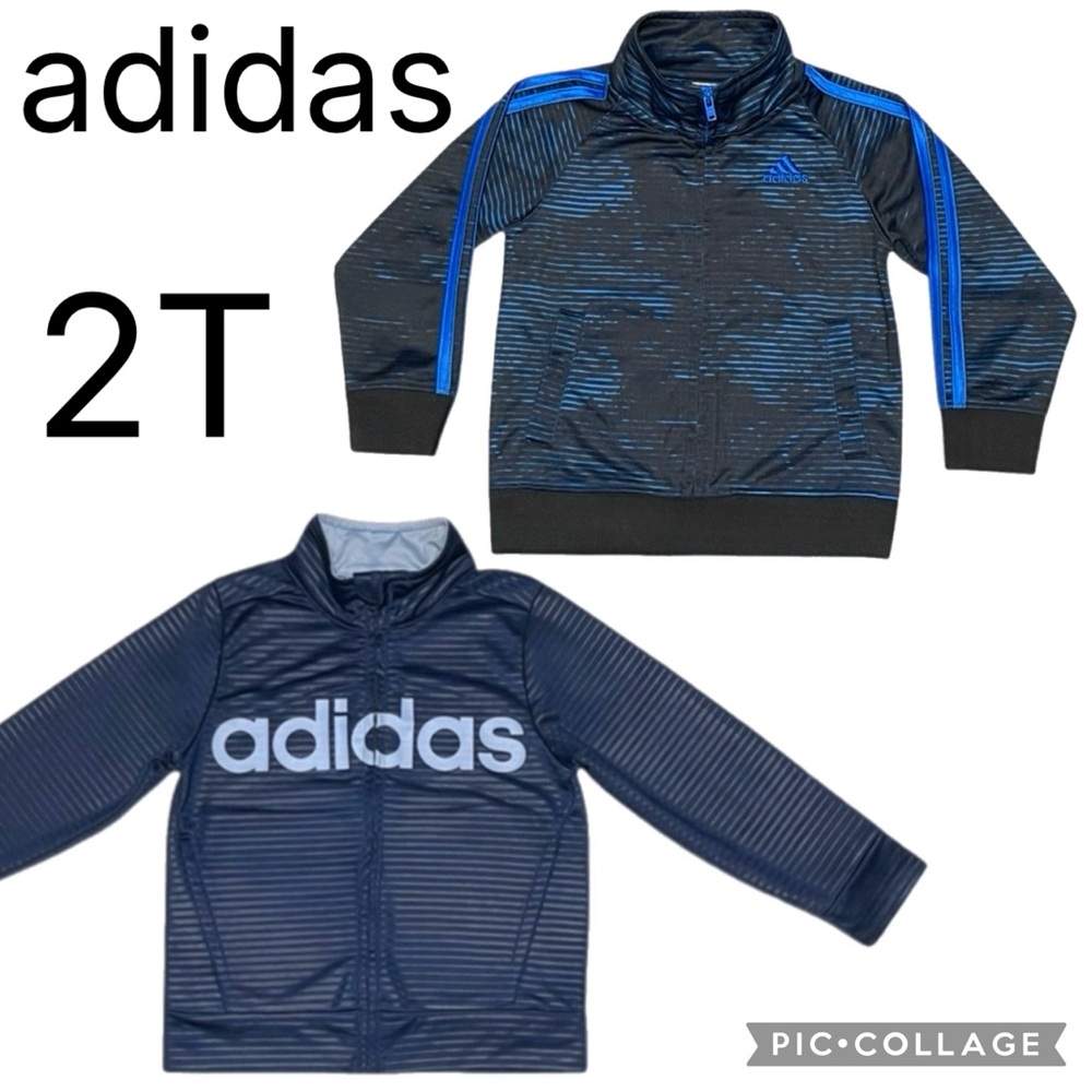(2) Adidas Zip-Up Jackets